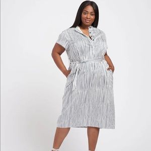 Universal Standard Santorini Fine Cotton Shirt Dress